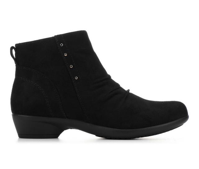 Women's Solanz Charlene Booties in Black color