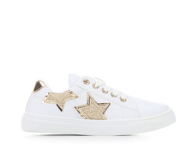 Girls' Kensie Girl Little Kid & Big Kid Dari Sneakers in White/Gold color