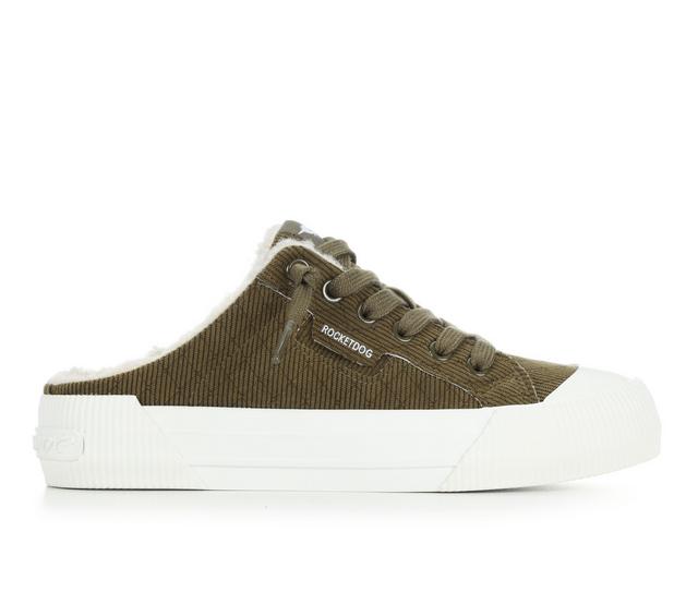 Women's Rocket Dog Cheery Mule in Olive II color