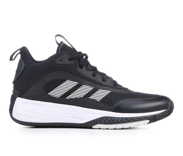 Men's Adidas Own The Game 3.0 Basketball Shoes in Black/White color