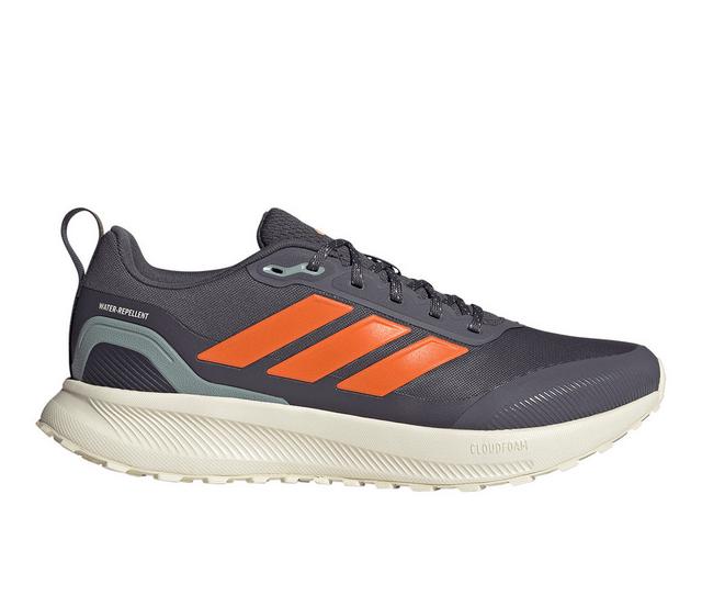 Men's Adidas RunFalcon 5.0 Trail Running Shoes in Dark Grey color