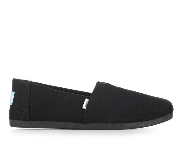 Women's TOMS Belmont Flats in Black/Black color