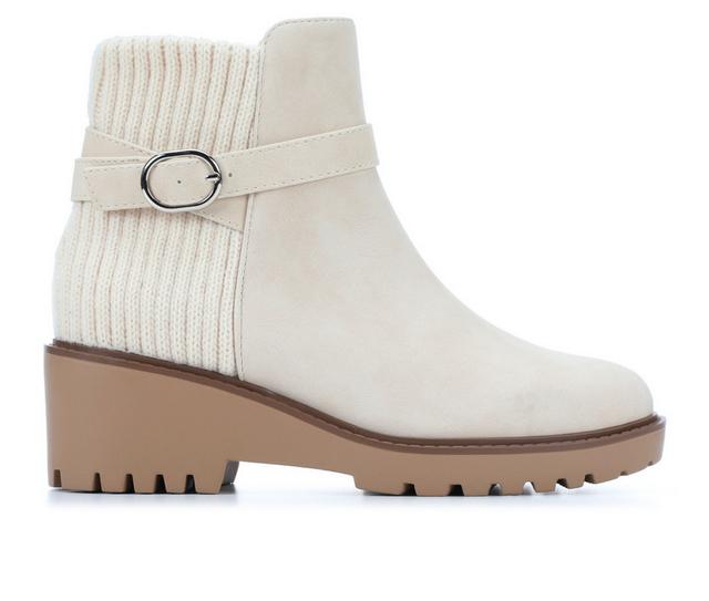 Women's Soda Aeson-S Booties in Beige color