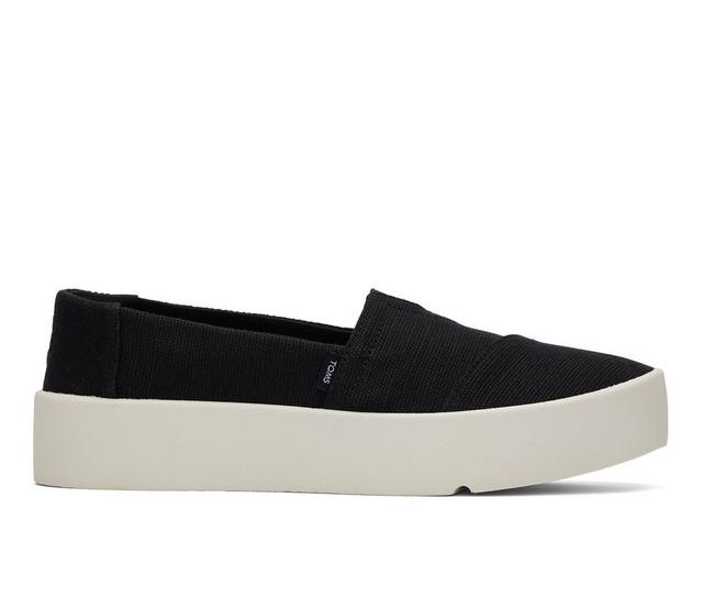 Women's TOMS Verona Slip On Slip-Ons in Black color