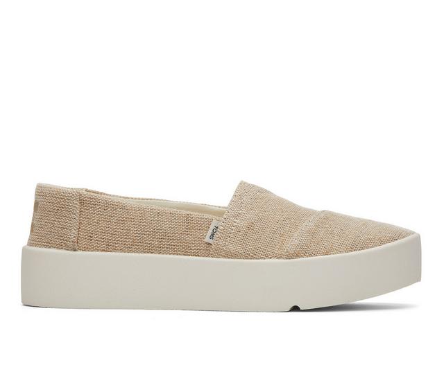 Women's TOMS Verona Slip On Slip-Ons in Tan color