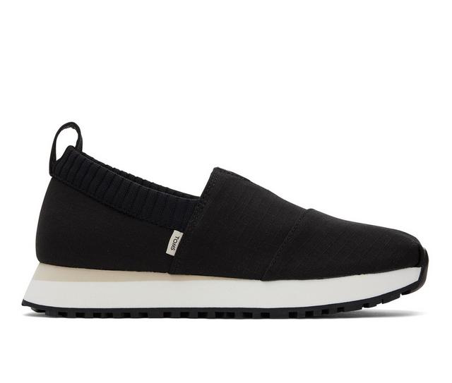 Women's TOMS Alpargata Resident Slip-Ons in Black color