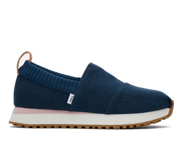 Women's TOMS Alpargata Resident Slip-Ons in Navy color