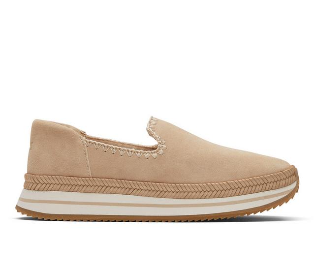 Women's TOMS Jocelyn Slip-Ons in Tan color