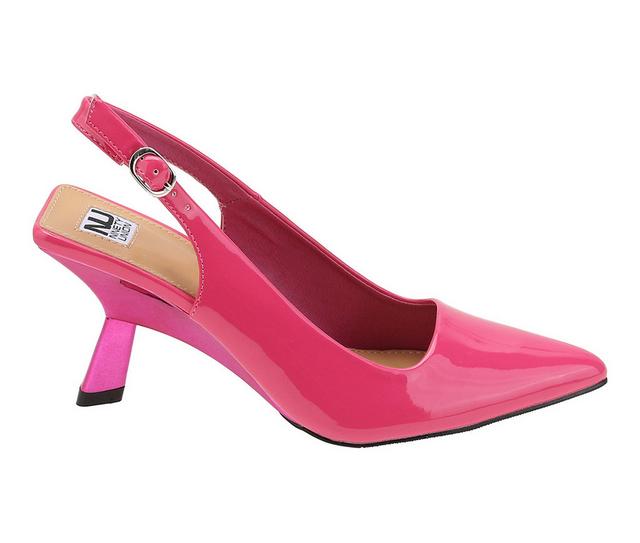 Women's Ninety Union Koko Slingback Pumps in Fuchsia color