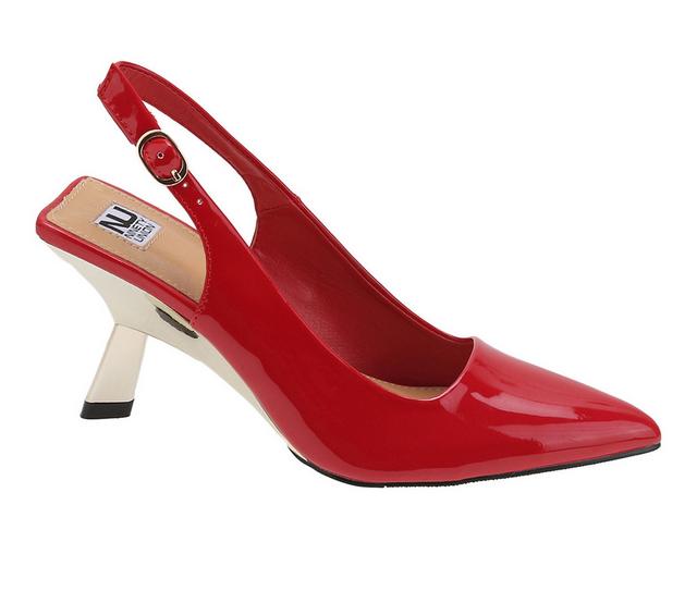 Women's Ninety Union Koko Slingback Pumps in Red color