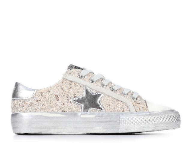 Girls' VINTAGE HAVANA Little Kid & Big Kid Alive Sneakers in Silver Glitter color