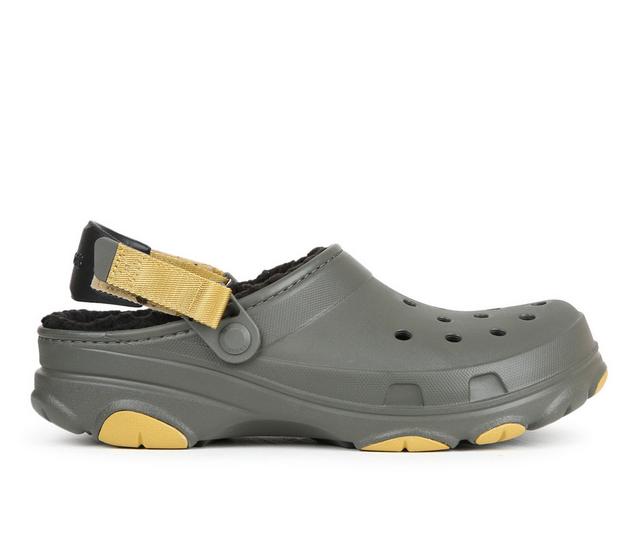 Men's Crocs Classic All Terrain Lined Clog in Dusty Green color