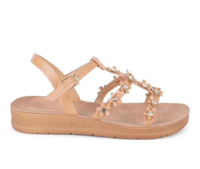 Women's Wanted Dolce Wedge Sandals in Light Tan color