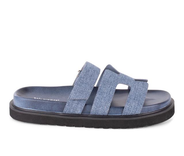 Women's Wanted Finley Sandals in Blue Denim color