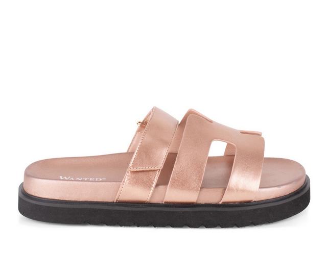 Women's Wanted Finley Sandals in Rose Gold color