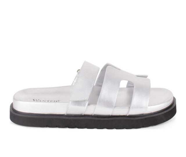 Women's Wanted Finley Sandals in Silver color