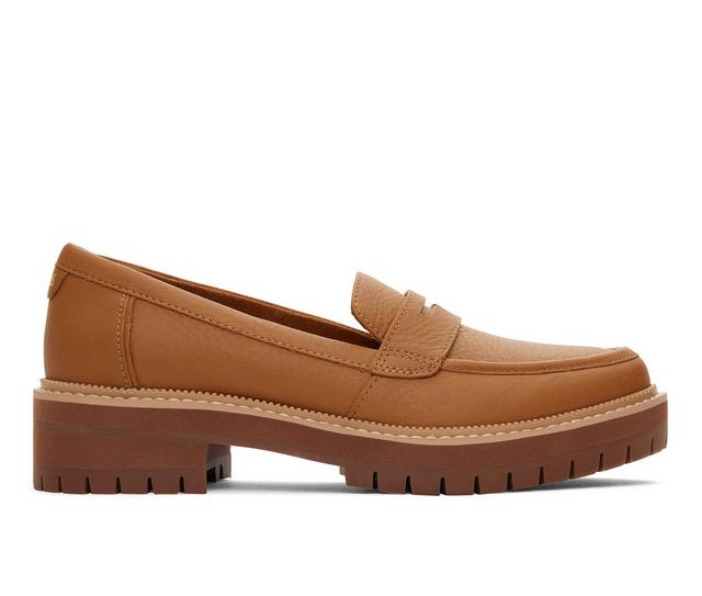 Women's TOMS Cara Loafers in Tan color