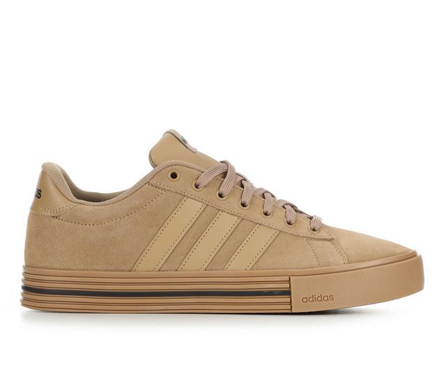 Men's Adidas Daily 4.0 Skate Shoes in Wheat Suede color