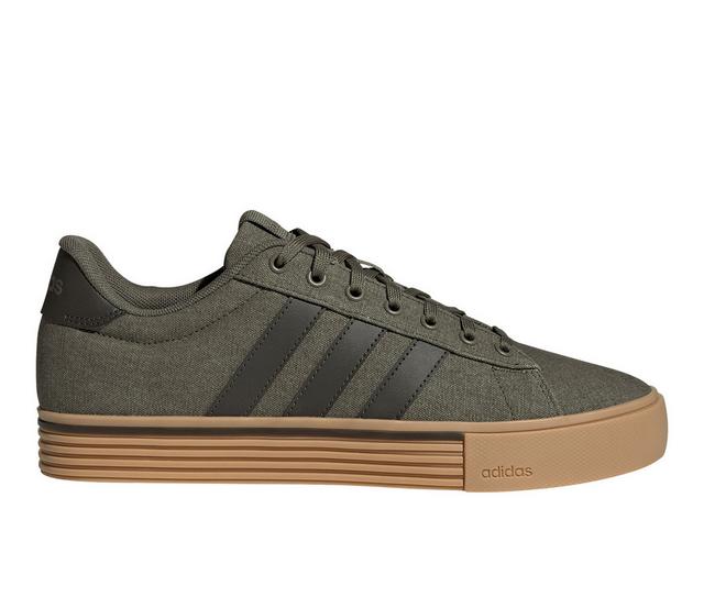 Men's Adidas Daily 4.0 Skate Shoes in Dark Green color