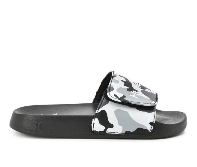 Boys' Hurley Little & Big Kid Naia-V Sport Slides in Grey Camo color