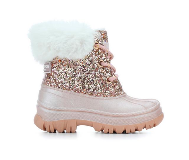 Girls' London Fog Toddler LFK Stockport Winter Boots in Rose Gold color