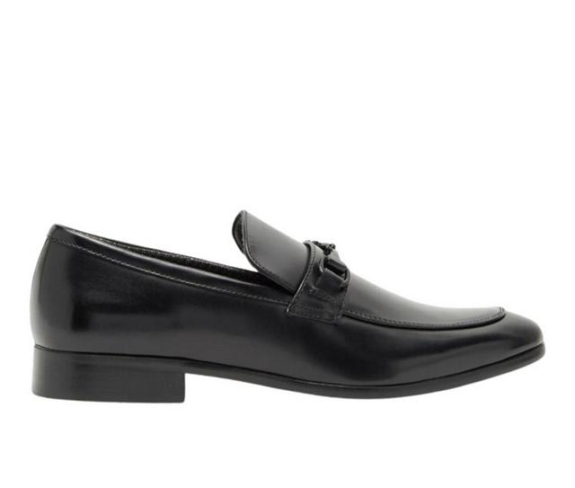 Men's RUSH Gordon Rush Slip On Bit Loafer Dress Shoes in Black color