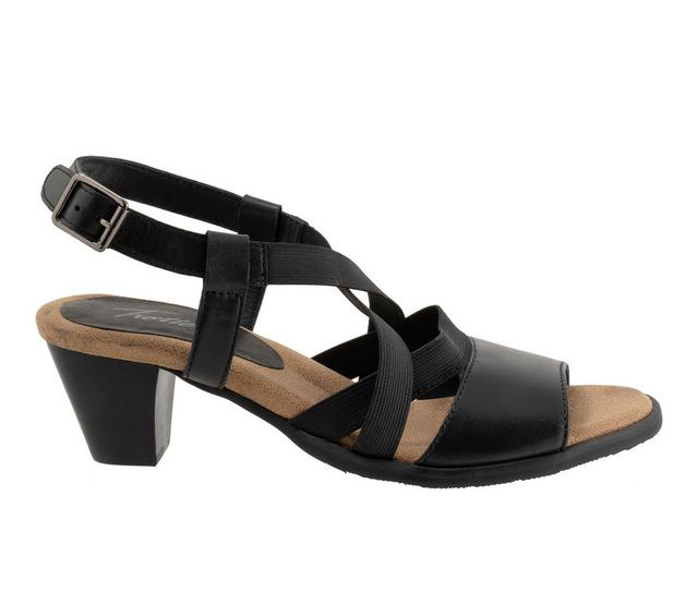 Women's Trotters Meadow Dress Sandals in Black color