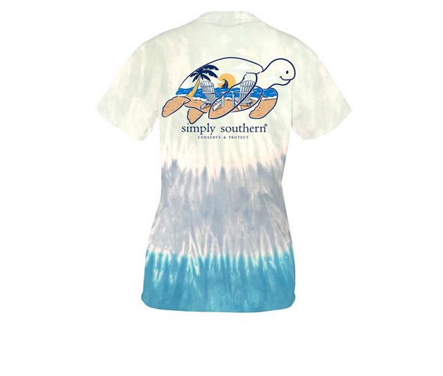 Simply Southern Track SS Chair Shirt in CLOUD color