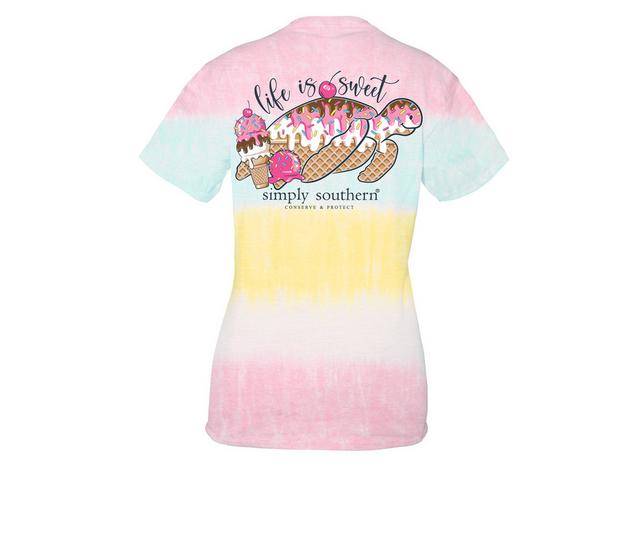 Simply Southern TRACK SS ICECREAM Shirt in PALM color