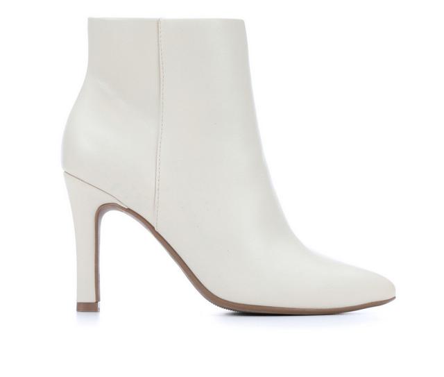 Women's Sugar Vecna Heeled Booties in Bone color