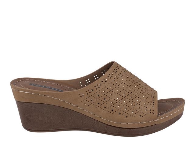 Women's GC Shoes Atlanta Wedges in Tan color