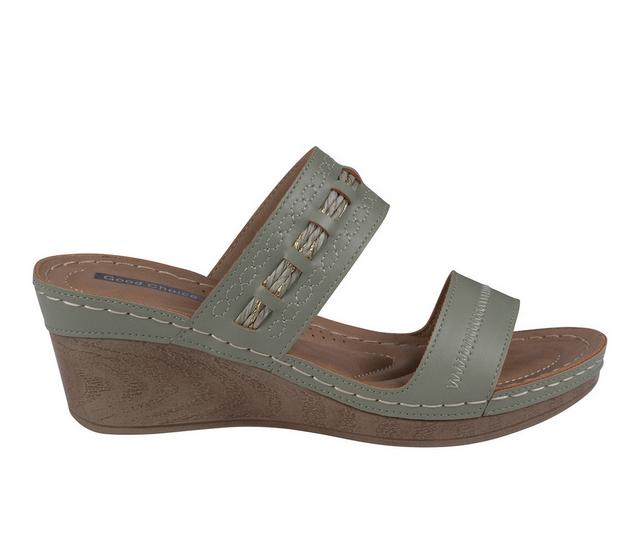 Women's GC Shoes Mariah Wedge Sandals in Sage color