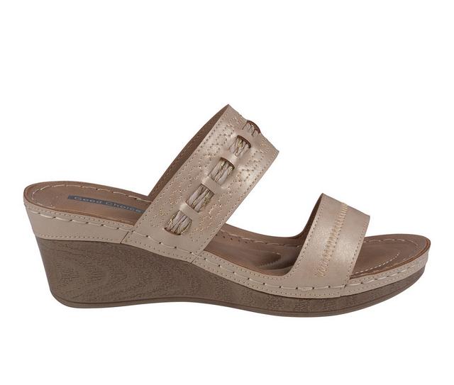 Women's GC Shoes Mariah Wedge Sandals in Natural color
