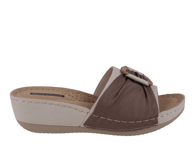 Women's GC Shoes Ellen Wedge Sandals in White color