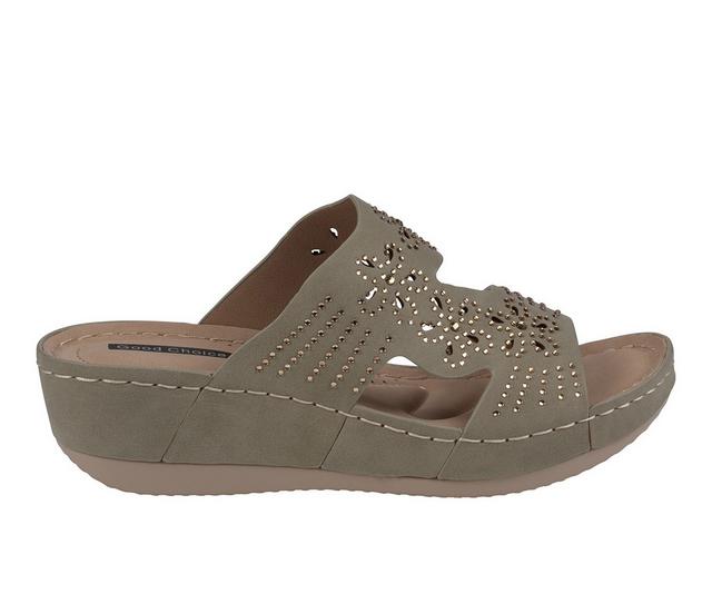 Women's GC Shoes Santiago Wedge Sandals in Green color