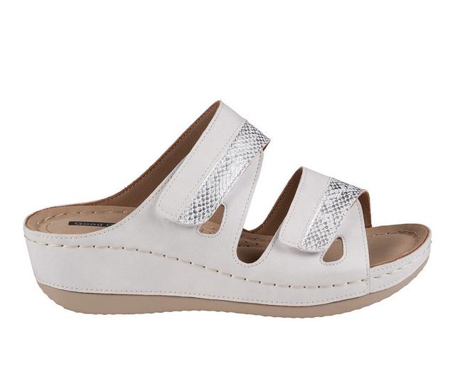Women's GC Shoes Havana Wedge Sandals in White color