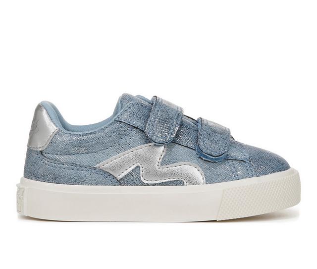 Girls' Blowfish Malibu Toddler & Little Kid Vice Sneakers in Denim/slvr color