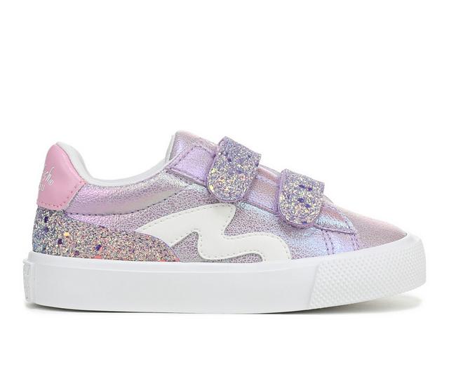 Girls' Blowfish Malibu Toddler & Little Kid Vice Sneakers in Purple Glitter color