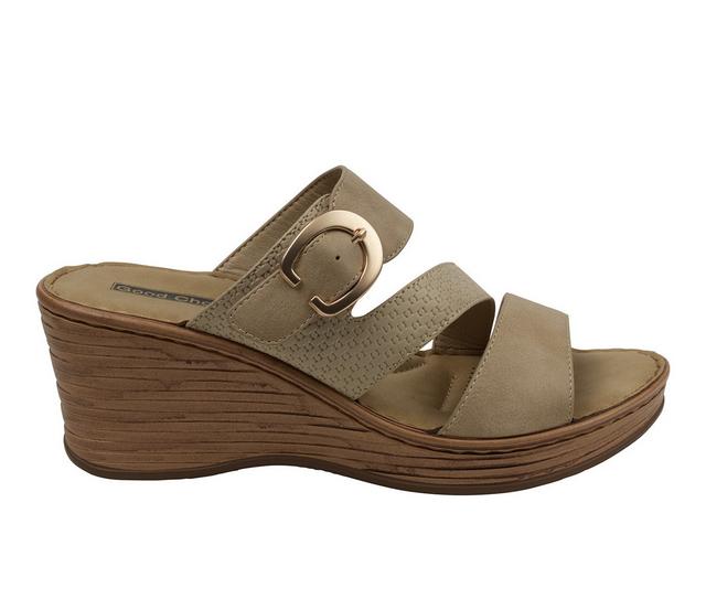 Women's GC Shoes Odalis Wedge Sandals in Natural color