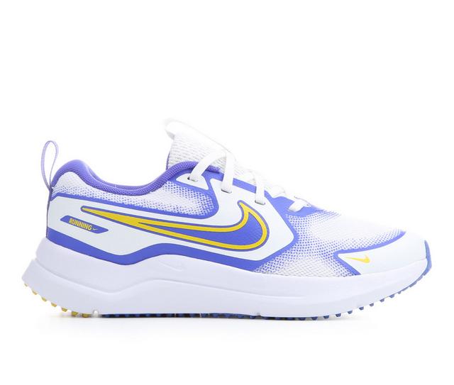 Boys' Nike Big Kid Cosmic Runner Running Shoes in SummitWht/Citrn color