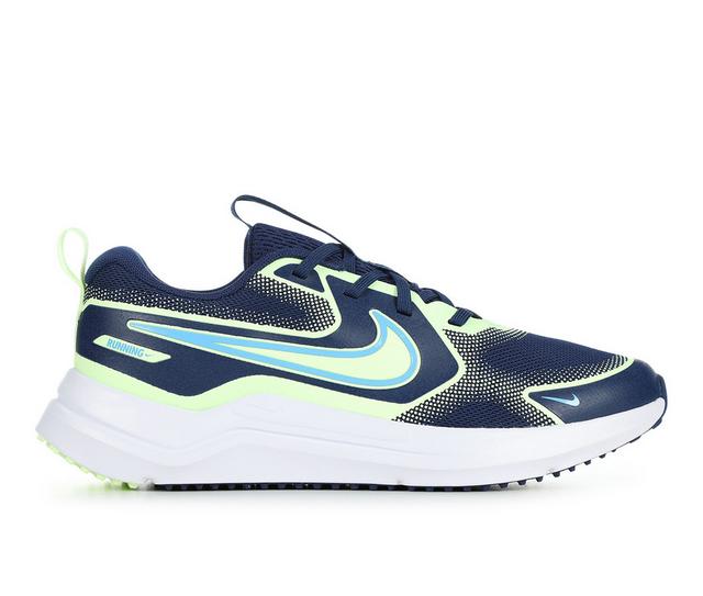 Boys' Nike Big Kid Cosmic Runner Running Shoes in Blu/UnivBlu/Vlt color