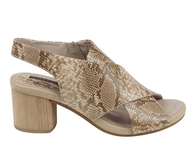 Women's GC Shoes Keefa Dress Sandals in Snake/Beige color