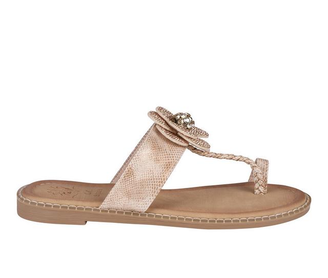 Women's GC Shoes Blossom Flip-Flops in Rose Gold color