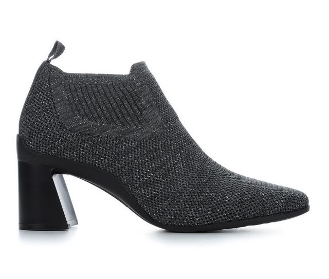 Women's Aerosoles Canvas Booties in Gunmetal Knit color