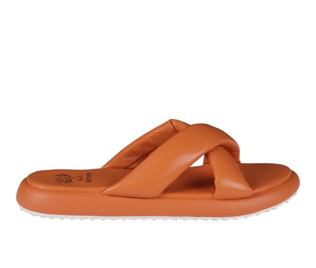 Women's GC Shoes Nalani Footbed Sandals in Orange color