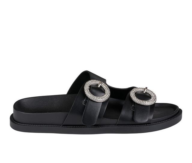 Women's GC Shoes Jordyn Footbed Sandals in Black color