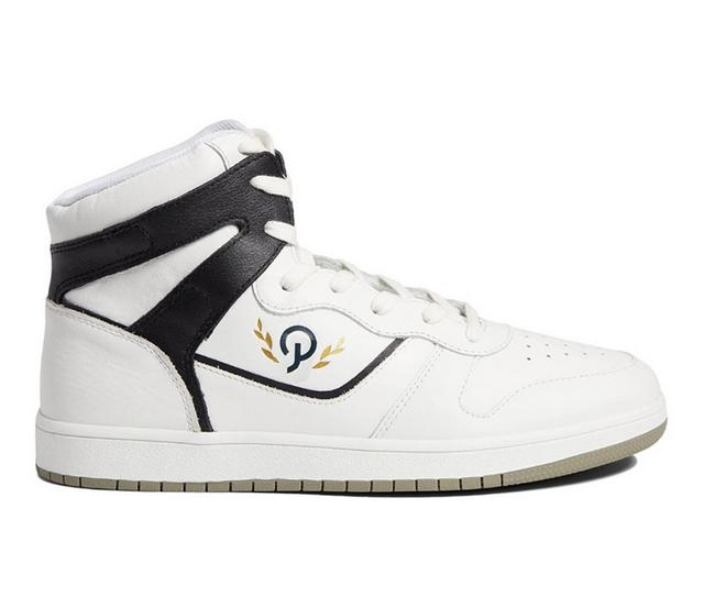 Men's Official Program CTM-40 High Top Sneakers in White/Black color