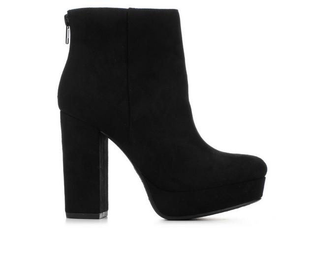 Women's Y-Not Moon-S Heeled Booties in Black color