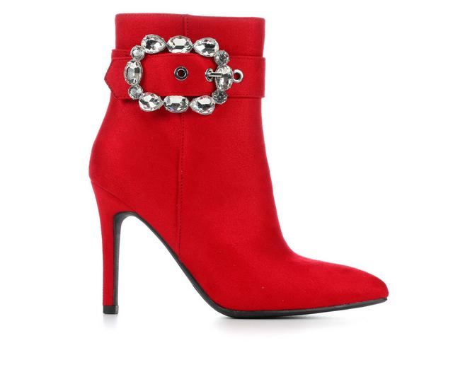 Women's Soda Nook-S Stiletto Boots in Red color