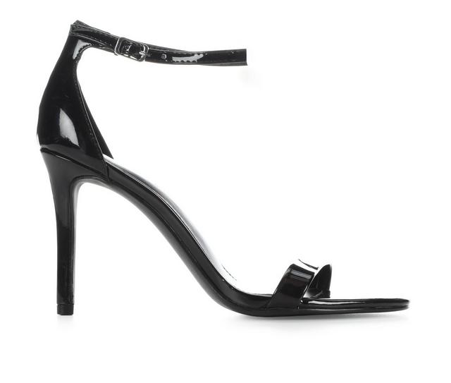 Women's Madden Girl Brazen Dress Sandals in Black Patent color